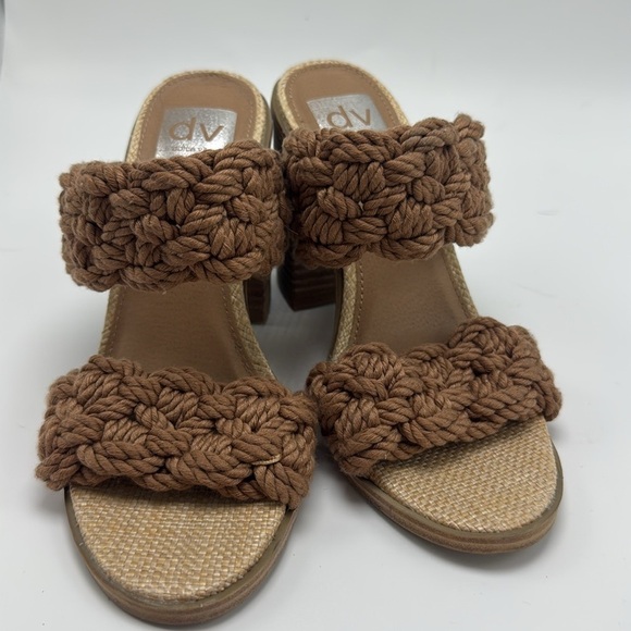 DV Dolce Vita Women's Roulette Heeled Sandal 7 braided rope boho - Picture 5 of 6